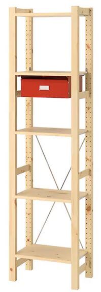 ivar regal mit schublade